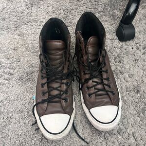 Converse Dark Brown High-Top Sneakers